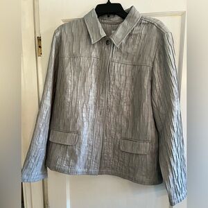 Chic Gray Women's Trench Coat